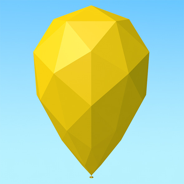 Low Poly Balloon - 3DOcean Item for Sale