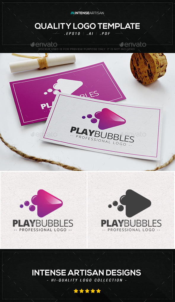 GraphicRiver Play Bubbles Logo Template 10063006 GraphicRiver Play Bubbles Logo Template 10063006
