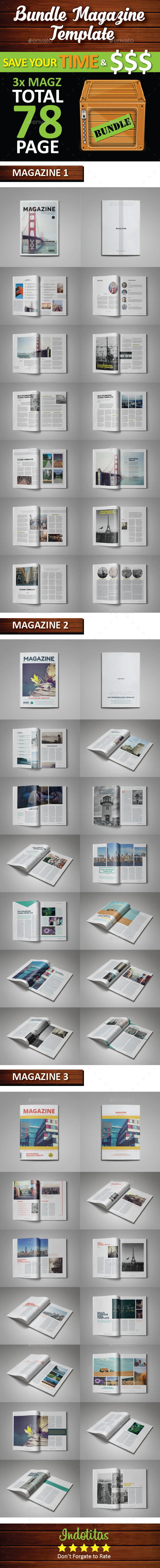 GraphicRiver Bundle Magazine Template 10063200 GraphicRiver Bundle Magazine Template 10063200