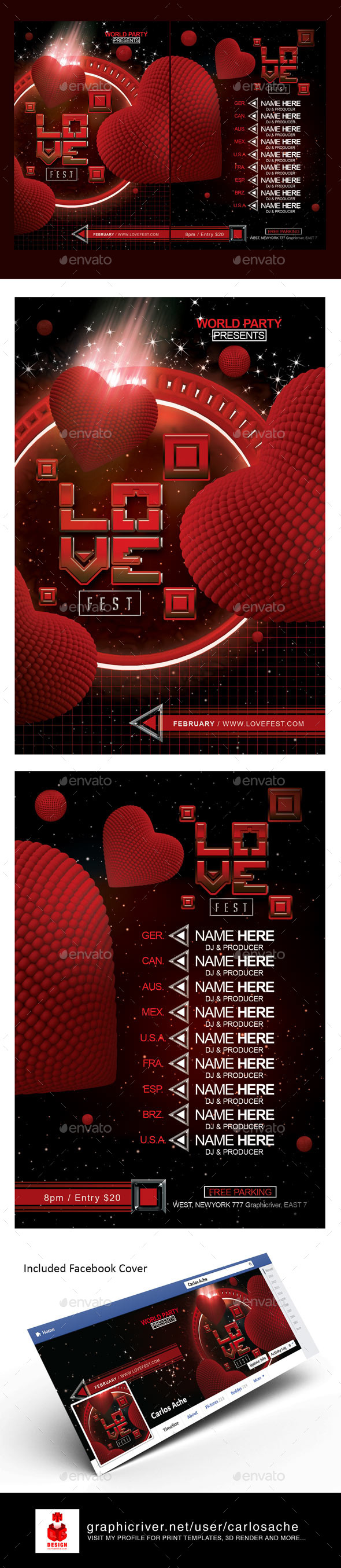 GraphicRiver Love Fest Flyer Template 10063395 GraphicRiver Love Fest Flyer Template 10063395