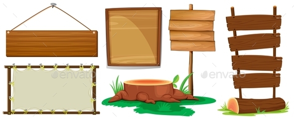 GraphicRiver Wooden Signs 10063701 GraphicRiver Wooden Signs 10063701