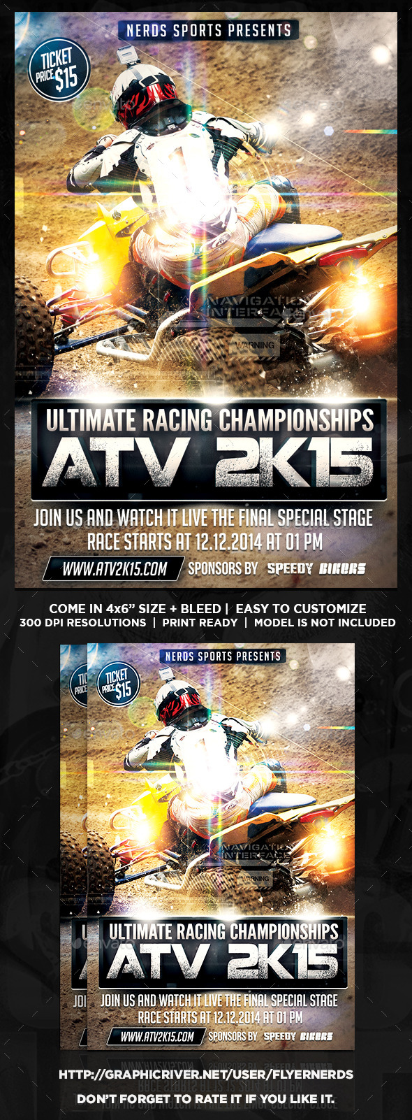 GraphicRiver ATV 2K15 Championships Sports Flyer 10064001 GraphicRiver ATV 2K15 Championships Sports Flyer 10064001