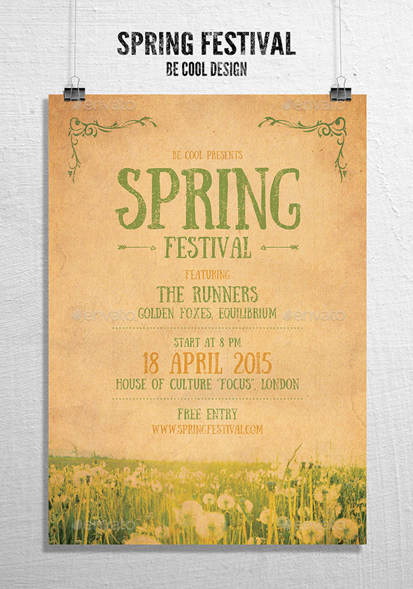 GraphicRiver Spring Festival Flyer Poster 10027580 GraphicRiver Spring Festival Flyer Poster 10027580