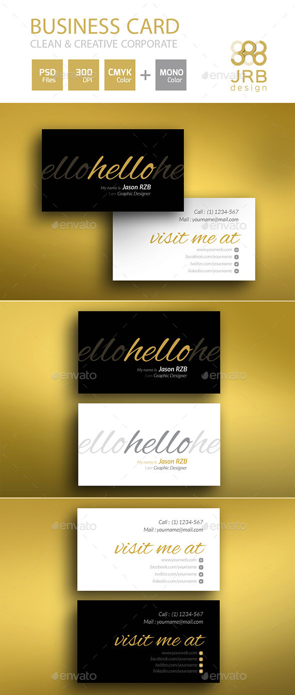 GraphicRiver 2 Style Clean Business Card 10066190 GraphicRiver 2 Style Clean Business Card 10066190