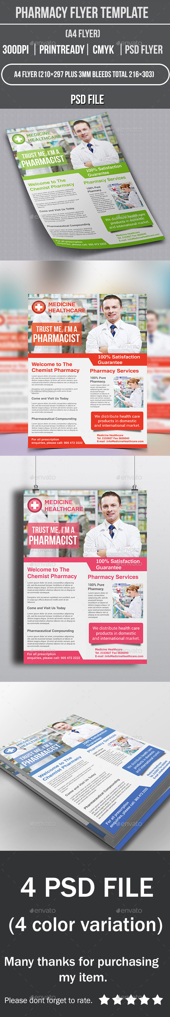 GraphicRiver Pharmacy Flyer Template 10067237 GraphicRiver Pharmacy Flyer Template 10067237