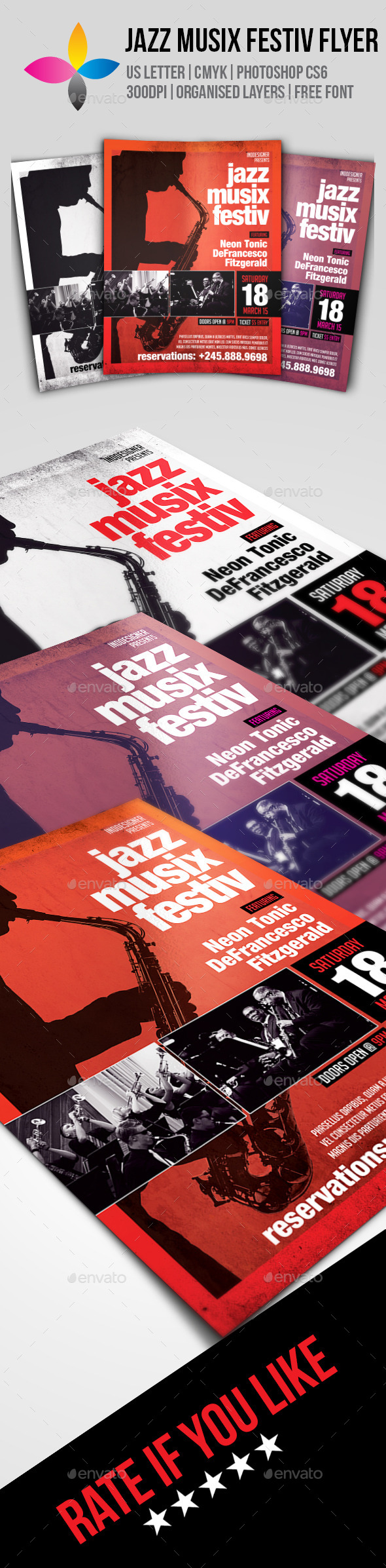 GraphicRiver Jazz Musix Festiv Flyer 10067422 GraphicRiver Jazz Musix Festiv Flyer 10067422