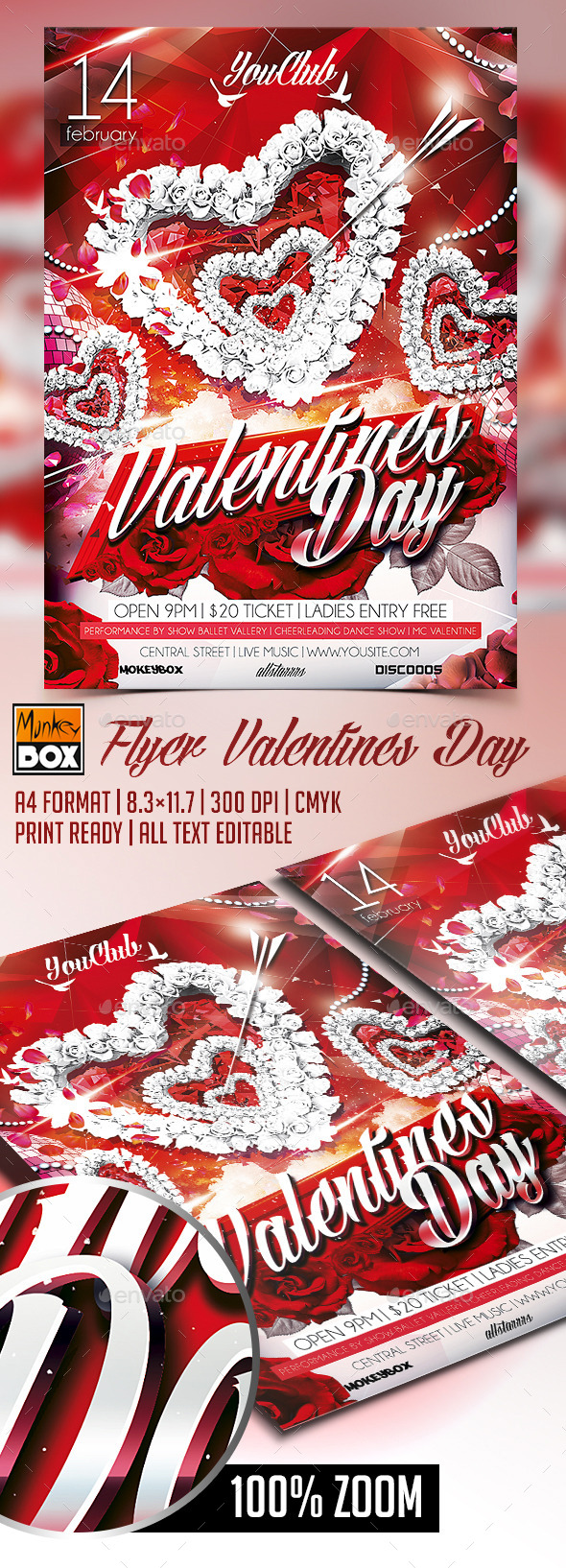 GraphicRiver Flyer Valentines Day 10067438 GraphicRiver Flyer Valentines Day 10067438