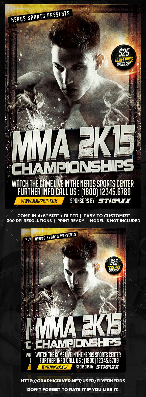 GraphicRiver MMA 2K15 Championships Sports Flyer 10050743 GraphicRiver MMA 2K15 Championships Sports Flyer 10050743
