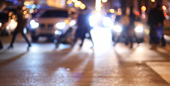 People And Cars in the City at Night 5 People And Cars in the City at Night 5