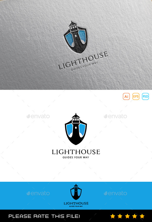 GraphicRiver Lighthouse Logo 10068070 GraphicRiver Lighthouse Logo 10068070