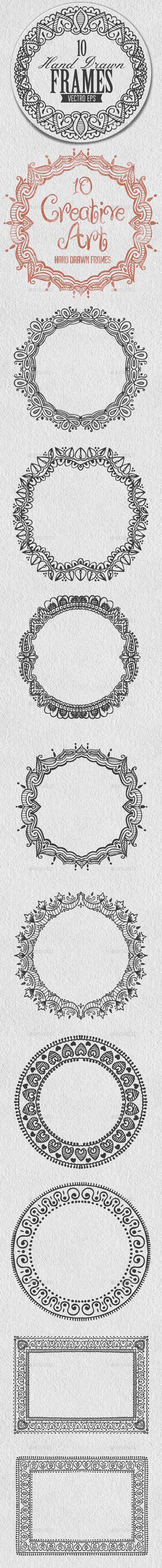 GraphicRiver Hand Drawn Frames 10068094 GraphicRiver Hand Drawn Frames 10068094