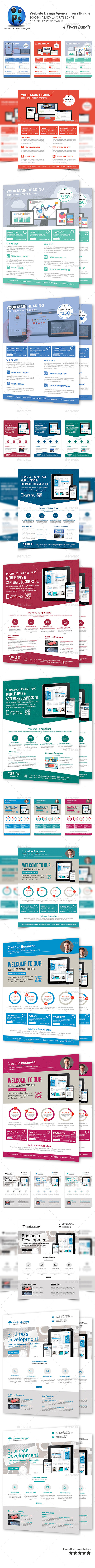 GraphicRiver Website Design Agency 4 Flyer Bundle 10068197 GraphicRiver Website Design Agency 4 Flyer Bundle 10068197