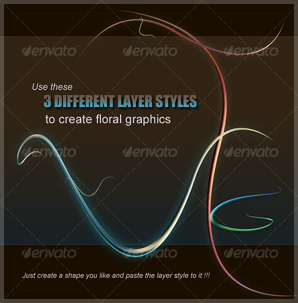 3D floral designs using rR layer styles - Text Effects Styles