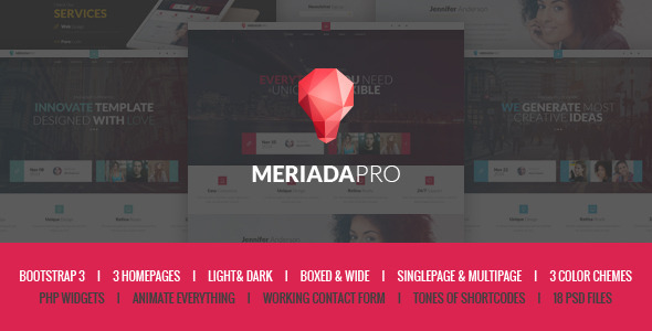 Meriada Pro Responsive Corporate HTML Template Meriada Pro Responsive Corporate HTML Template