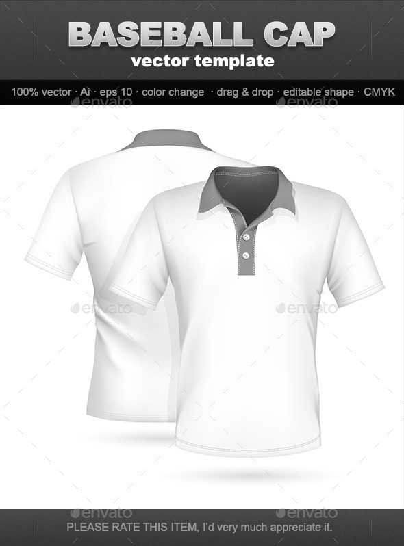 GraphicRiver White Polo Shirt 10047586 GraphicRiver White Polo Shirt 10047586