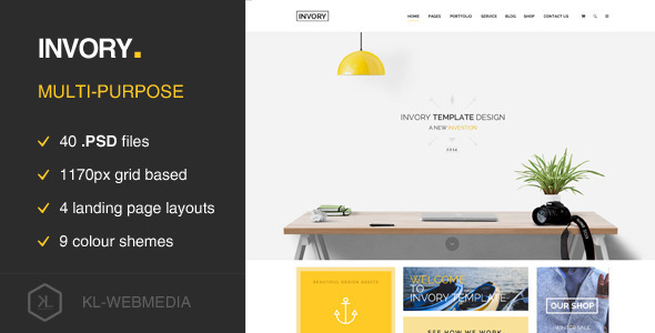 Invory - Multi Purpose PSD Template