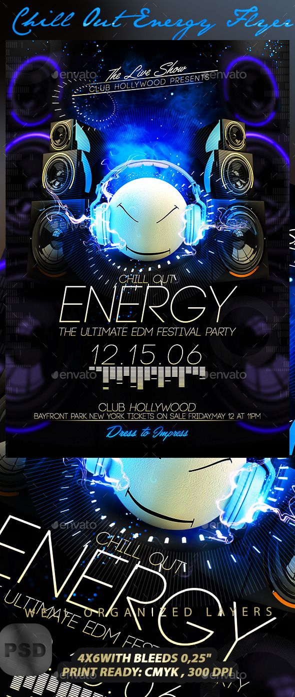 GraphicRiver Chill Out Energy Flyer 10068652 GraphicRiver Chill Out Energy Flyer 10068652