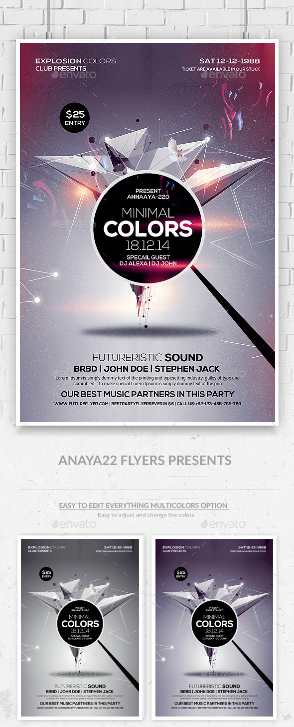 Futuristic Flyer Template Futuristic Flyer Template