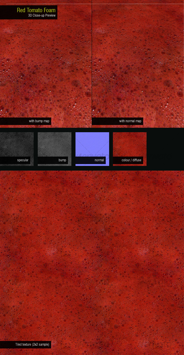 Red Tomato Foam - 3DOcean Item for Sale