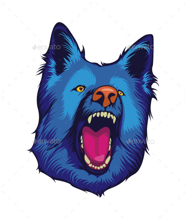 GraphicRiver Blue Dog Mascot Head 10069352 GraphicRiver Blue Dog Mascot Head 10069352