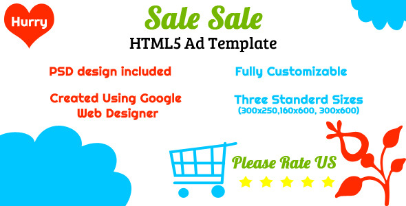 CodeCanyon Sale HTML5 Ad Template 10038625 CodeCanyon Sale HTML5 Ad Template 10038625