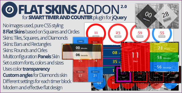 Smart Timer And Counter Flat Skins Addon Smart Timer And Counter Flat Skins Addon