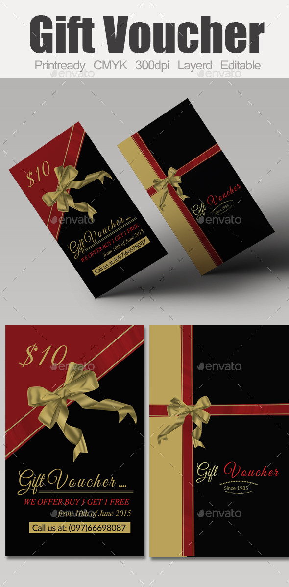 GraphicRiver Multi Use Business Gift Voucher 10054099 GraphicRiver Multi Use Business Gift Voucher 10054099