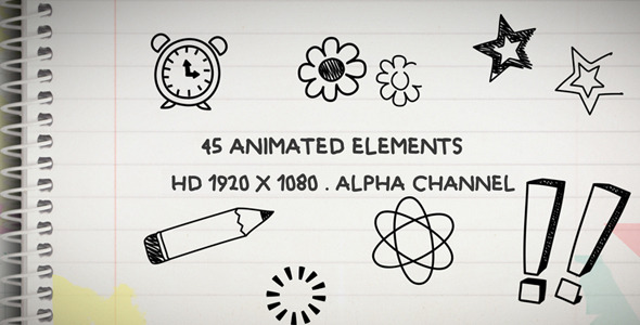 Animated School Drawings 45 pack Animated School Drawings 45 pack