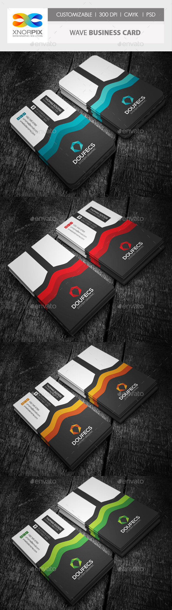 GraphicRiver Wave Business Card 10073545 GraphicRiver Wave Business Card 10073545