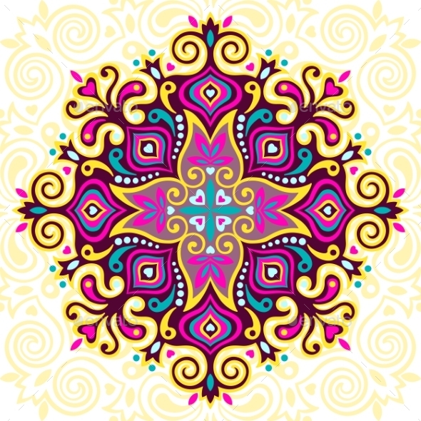 GraphicRiver Flower Mandala 10074370 GraphicRiver Flower Mandala 10074370