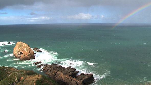 VideoHive Nugget Point 07 Rainbow 10074423 VideoHive Nugget Point 07 Rainbow 10074423
