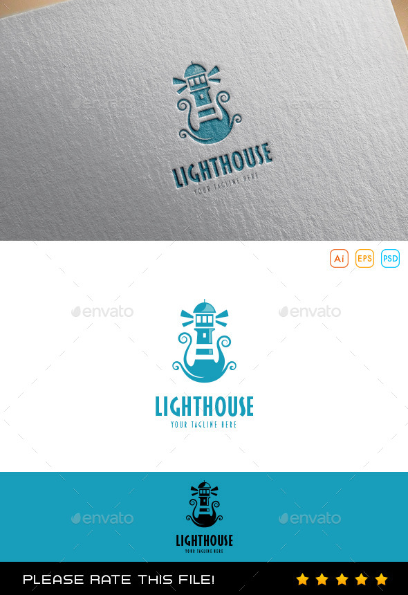 GraphicRiver Lighthouse Logo 10078802 GraphicRiver Lighthouse Logo 10078802