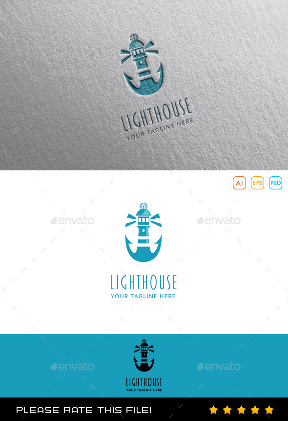 GraphicRiver Lighthouse Logo 10078839 GraphicRiver Lighthouse Logo 10078839