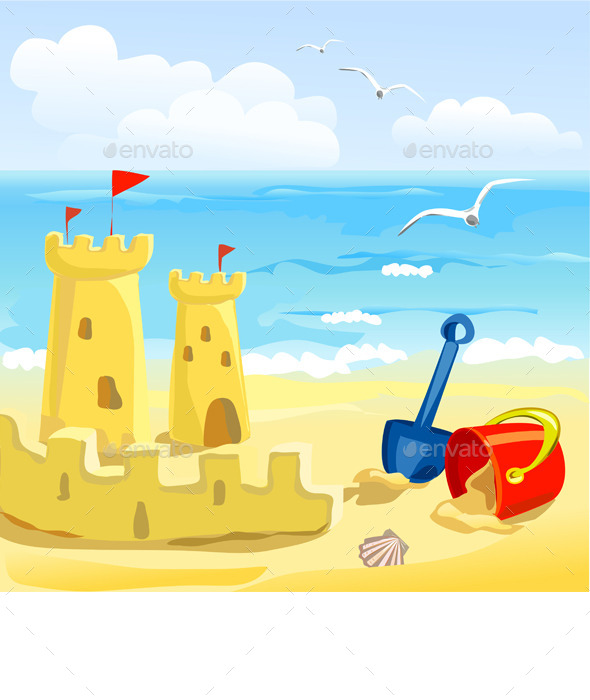 GraphicRiver Sandcastles and Childrens Toys 9150166 GraphicRiver Sandcastles and Childrens Toys 9150166