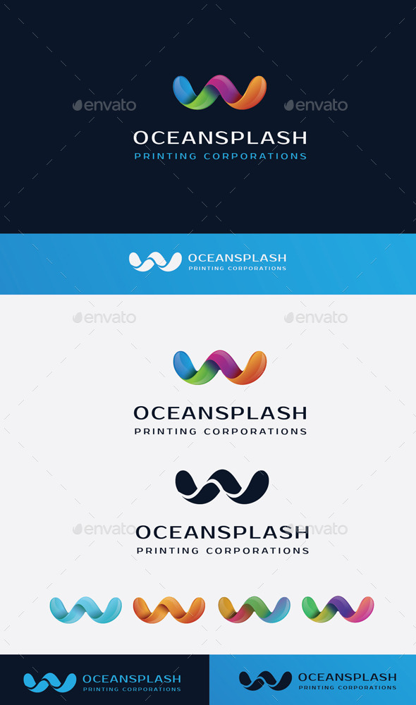 Ocean Splash (Letters)