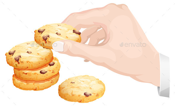 GraphicRiver Hand Picked Healthy Cookies Illustration 10080928 GraphicRiver Hand Picked Healthy Cookies Illustration 10080928