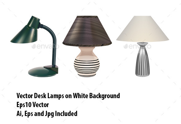 GraphicRiver Table Lamps Set 10081563 GraphicRiver Table Lamps Set 10081563