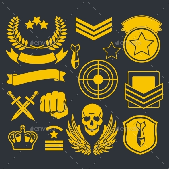 GraphicRiver Special Unit Military Patches 10082565 GraphicRiver Special Unit Military Patches 10082565