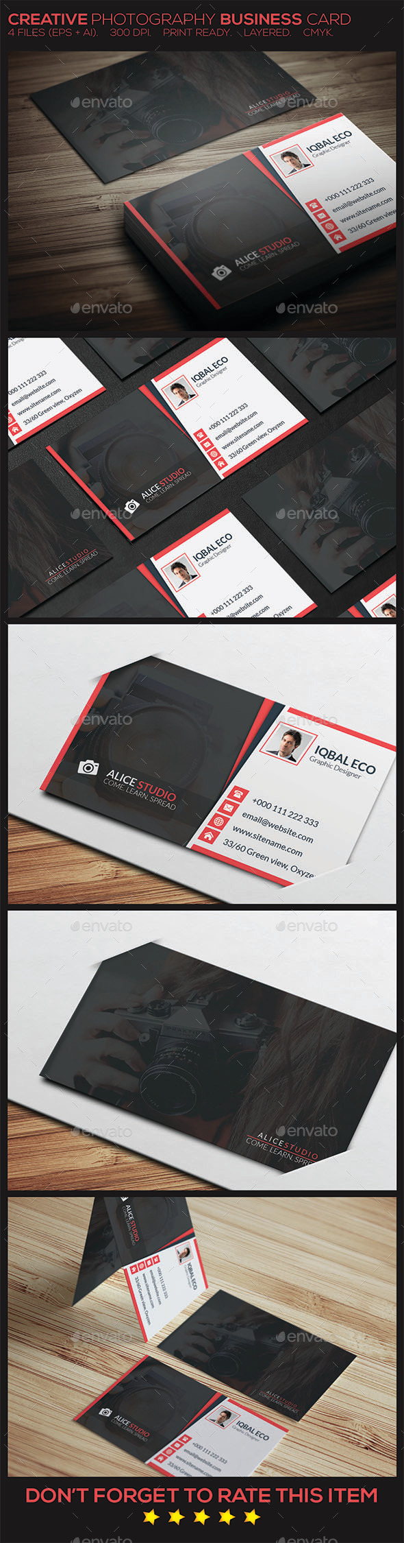 GraphicRiver Creative Photography Business Card 10082755 GraphicRiver Creative Photography Business Card 10082755