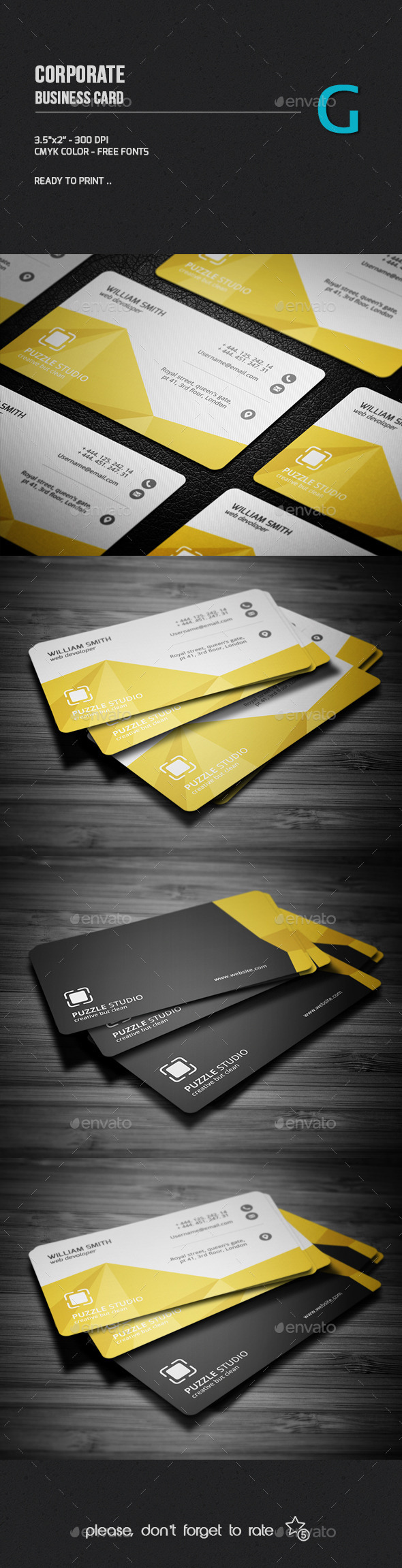 GraphicRiver Corporate Business Card 10084824 GraphicRiver Corporate Business Card 10084824