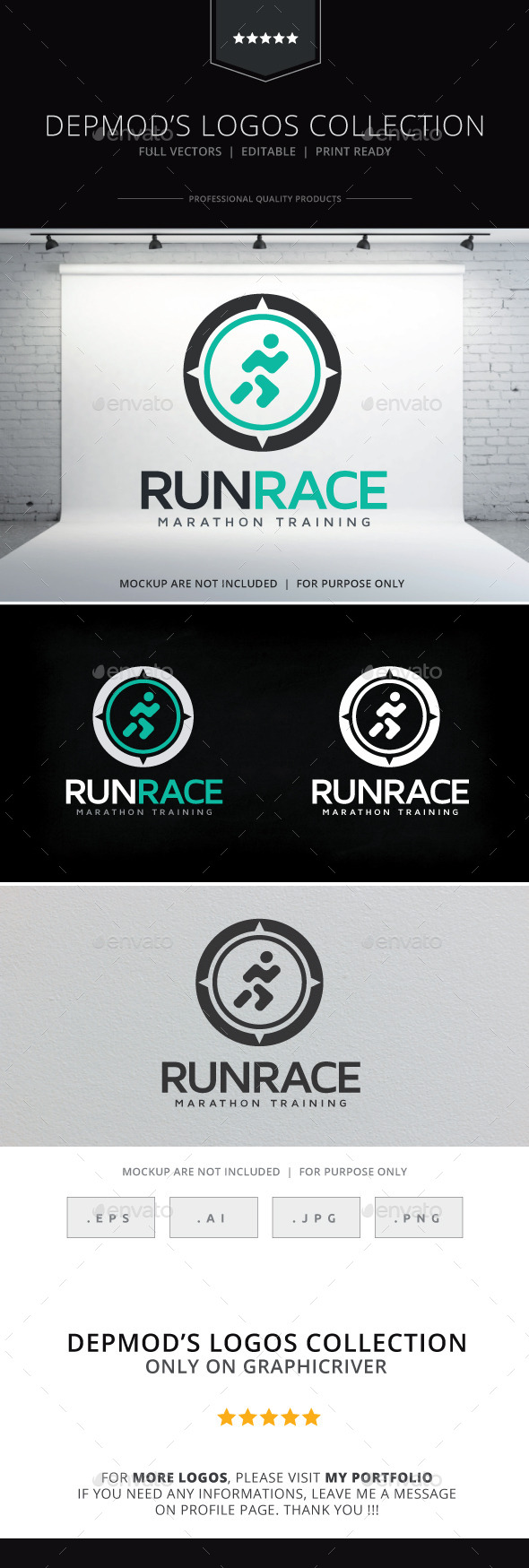 Run Race Logo (Humans)