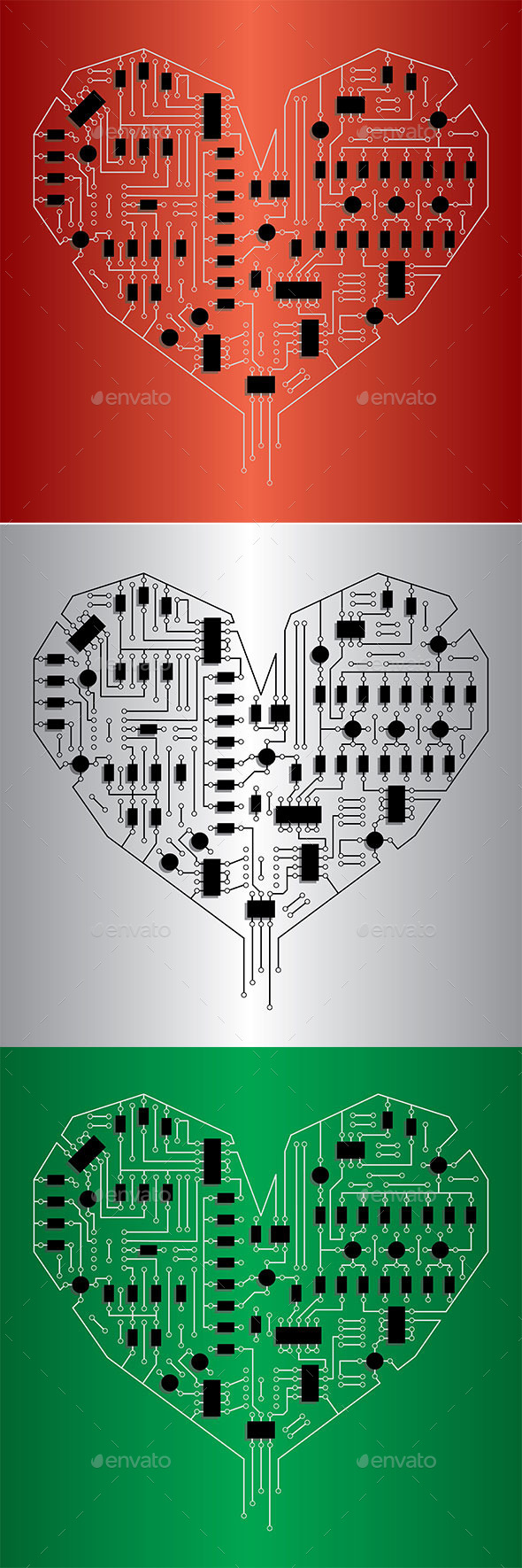 GraphicRiver Electronic Heart 10086107 GraphicRiver Electronic Heart 10086107