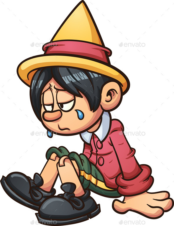 GraphicRiver Sad Pinocchio 10086464 GraphicRiver Sad Pinocchio 10086464