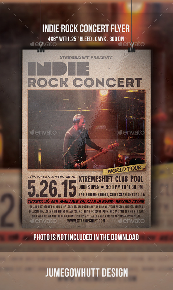 GraphicRiver Indie Rock Concert Flyer 9737884 GraphicRiver Indie Rock Concert Flyer 9737884