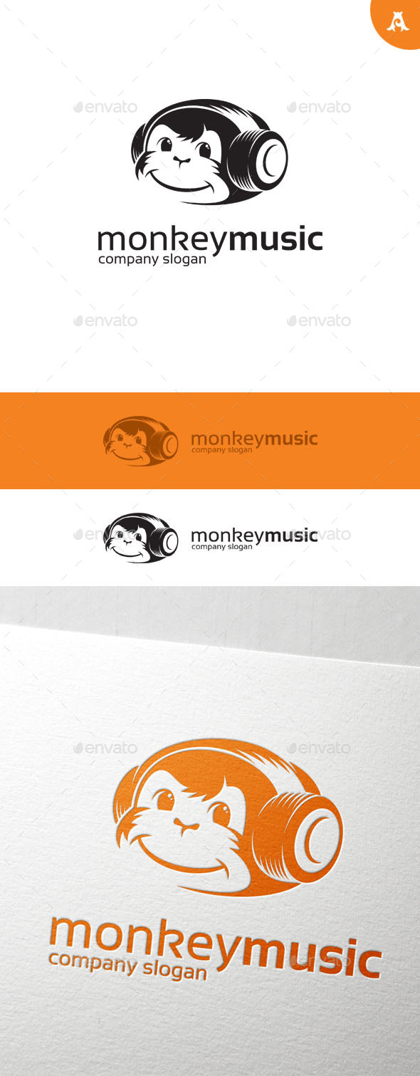 Monkey Music Logo (Animals)