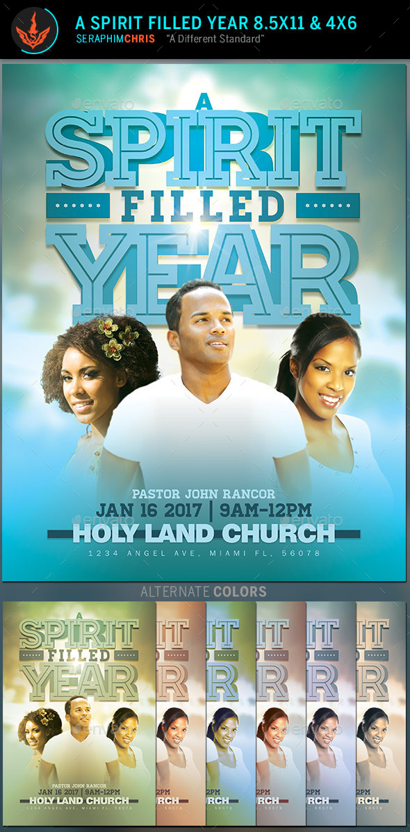 GraphicRiver A Spirit Filled Year Church Flyer Template 10090998 GraphicRiver A Spirit Filled Year Church Flyer Template 10090998