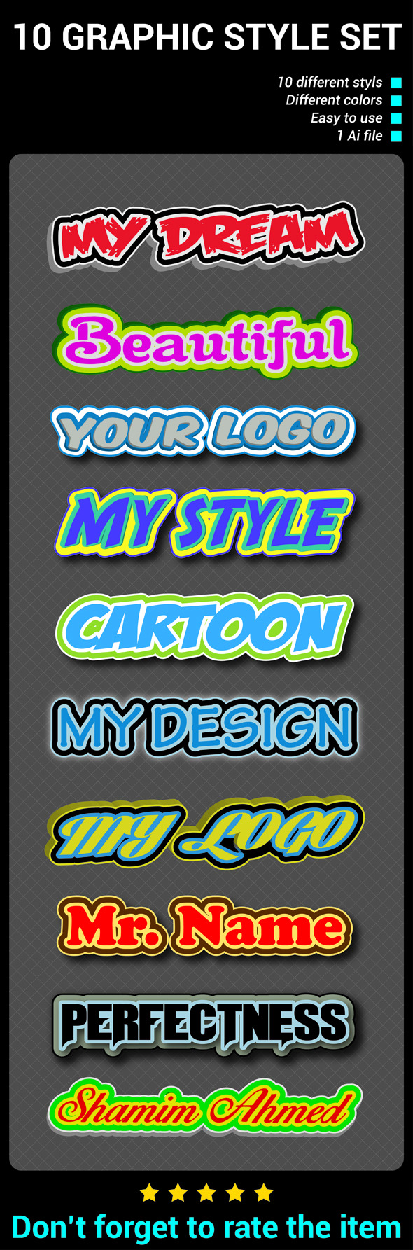 GraphicRiver Illustrator Graphic Style Set 10091420 GraphicRiver Illustrator Graphic Style Set 10091420