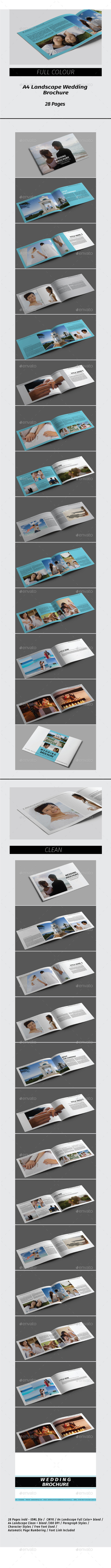 A4 Landscape Wedding Brochure (Brochures)