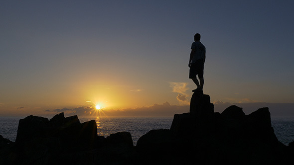 VideoHive Standing Watching the Sunrise 10094153 VideoHive Standing Watching the Sunrise 10094153