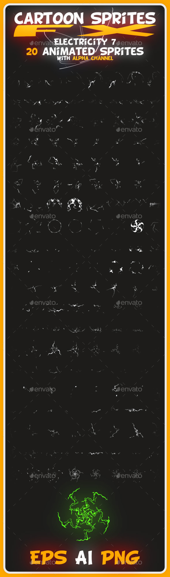 GraphicRiver Cartoon Sprites FX Electricity 7 10094479 GraphicRiver Cartoon Sprites FX Electricity 7 10094479